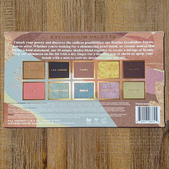 Alamar Cosmetics Destino Eyeshadow Palette - Picture 2 of 2